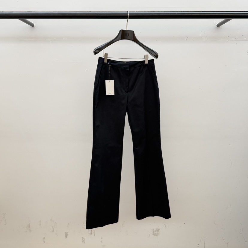 ID東大門代購女裝新款休閑時尚熱賣25秋冬休閑褲春款緞面ID休閑褲圖色3深藍色