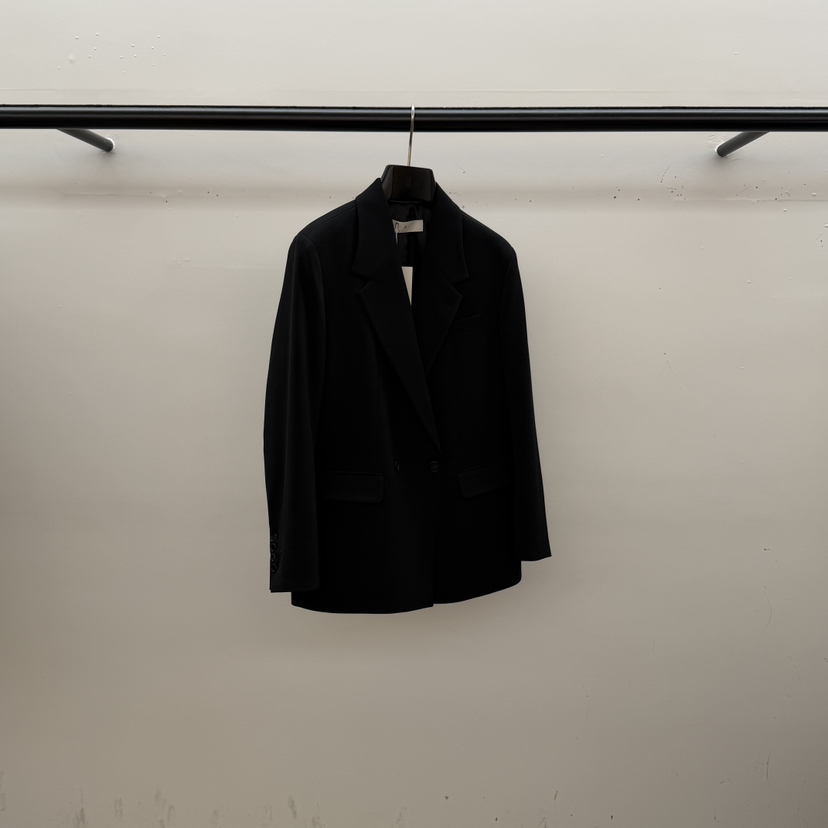 ID韓國直郵㊣女裝新品休閑時尚職業推薦26春夏真品夾克春款ID夾克圖色2黑色