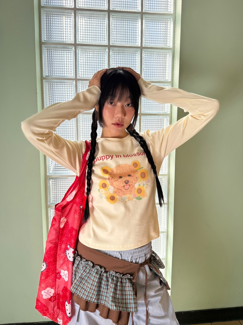 MORE THAN-P㊣東大門代購女士新款休閑職業時尚長袖T恤春款MORE THAN長袖T恤