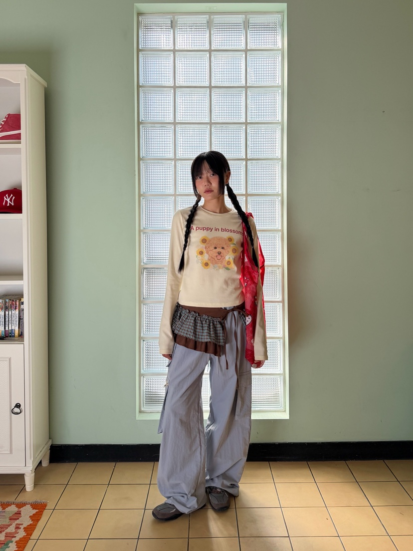 MORE THAN-P㊣東大門代購女士新款休閑職業時尚長袖T恤春款MORE THAN長袖T恤