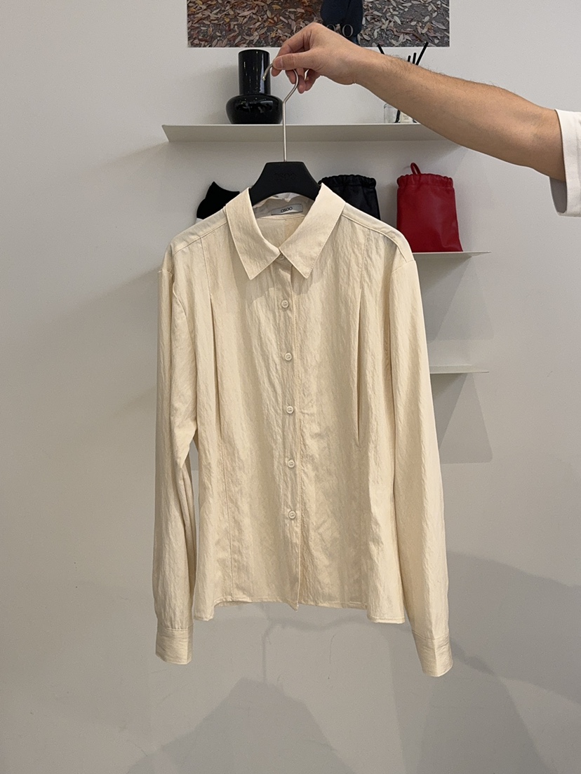 OSOO韓國直郵㊣女裝新款推薦26春夏真品人氣襯衫蕾絲衫春款OSOO襯衫/蕾絲衫圖色1