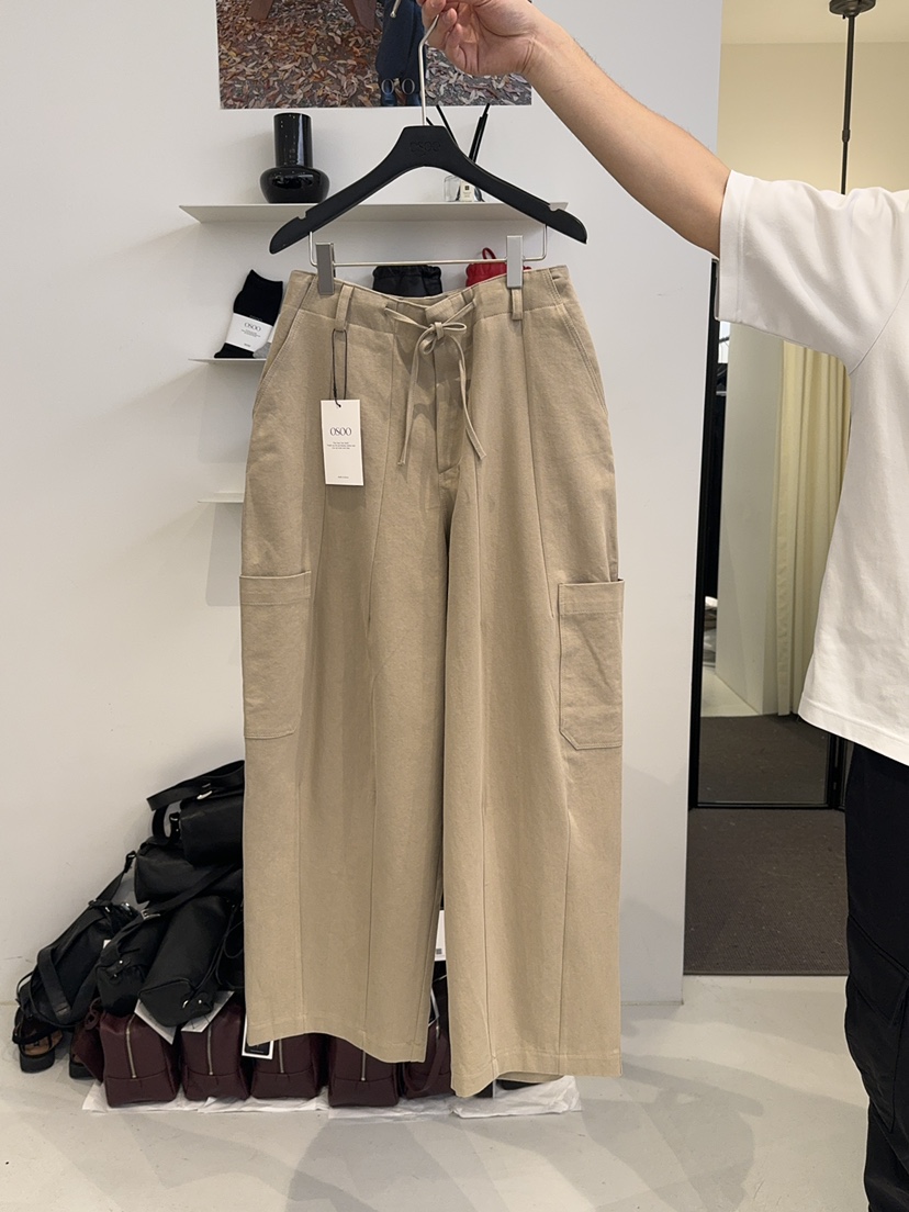 OSOO㊣東大門實拍女士新款26春夏真品推薦休閑褲工裝褲春款OSOO休閑褲圖色1
