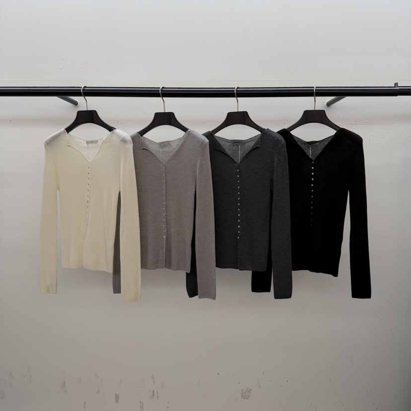 ID韓國直郵㊣女士新品真品26春夏職業休閑推薦針織衫春款紐扣ID針織衫