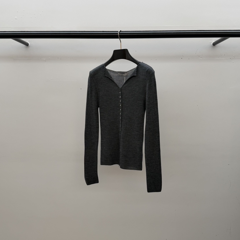 ID韓國直郵㊣女士新品真品26春夏職業休閑推薦針織衫春款紐扣ID針織衫圖色3墨色