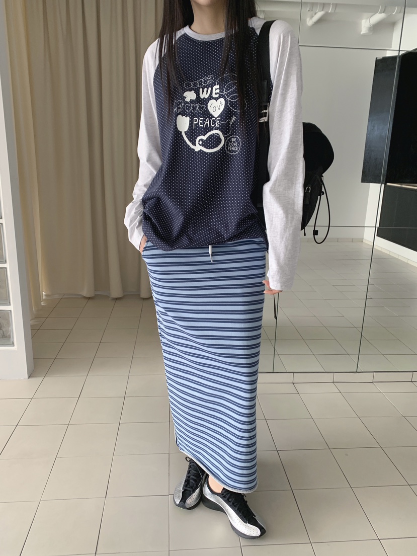 RE:OPENING韓國直郵㊣女士新品時尚職業熱賣休閑推薦真品長裙RE:OPENING長裙