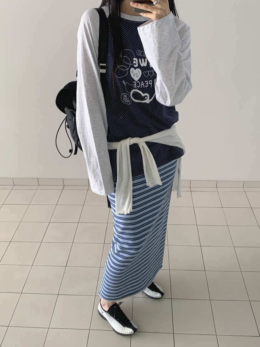 RE:OPENING韓國直郵㊣女士新品時尚職業熱賣休閑推薦真品長裙RE:OPENING長裙