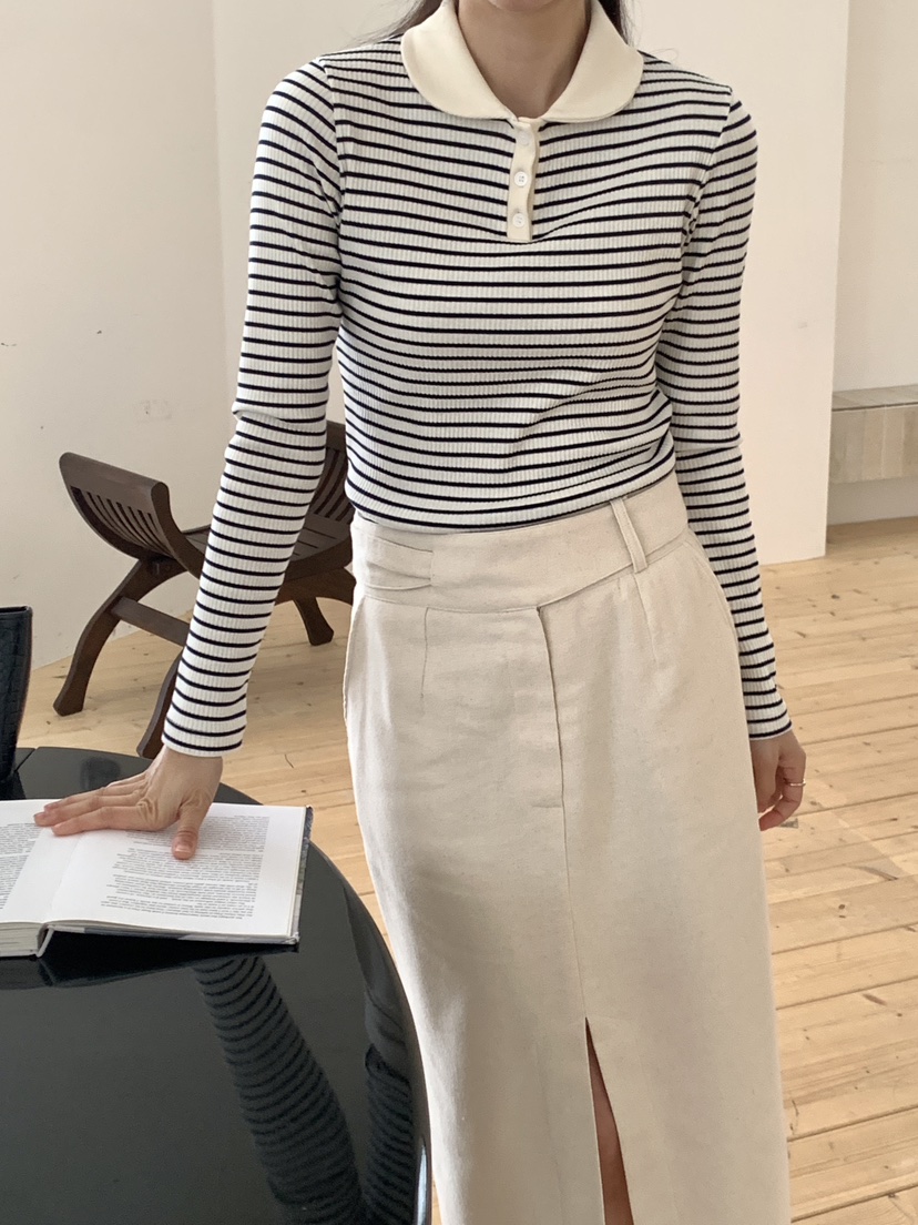 RE:OPENING韓國代購㊣女裝新款熱賣真品職業休閑推薦長袖T恤RE:OPENING長袖T恤