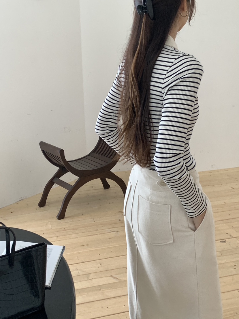 RE:OPENING韓國代購㊣女裝新款熱賣真品職業休閑推薦長袖T恤RE:OPENING長袖T恤