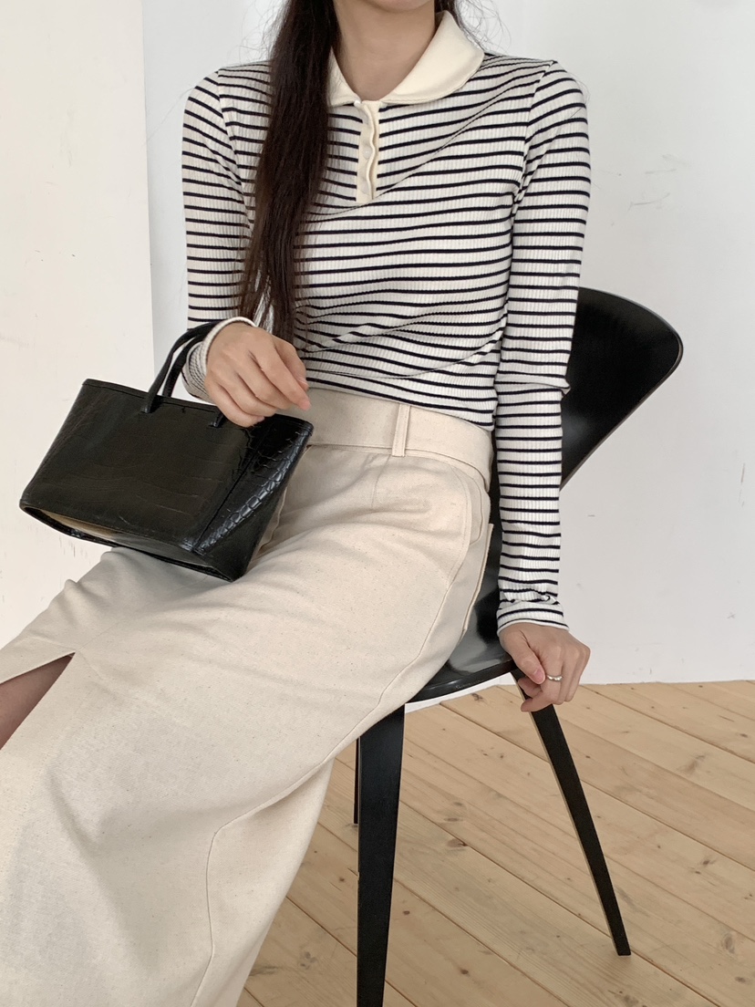 RE:OPENING韓國代購㊣女裝新款熱賣真品職業休閑推薦長袖T恤RE:OPENING長袖T恤