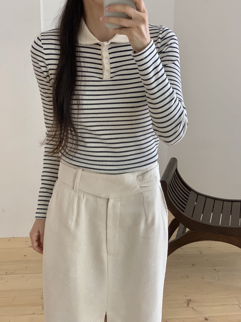 RE:OPENING韓國代購㊣女裝新款熱賣真品職業休閑推薦長袖T恤RE:OPENING長袖T恤