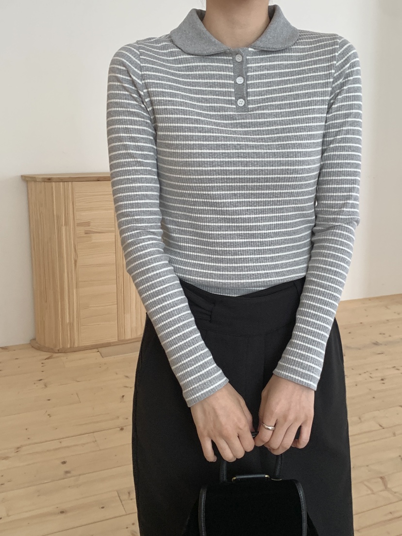 RE:OPENING韓國代購㊣女裝新款熱賣真品職業休閑推薦長袖T恤RE:OPENING長袖T恤