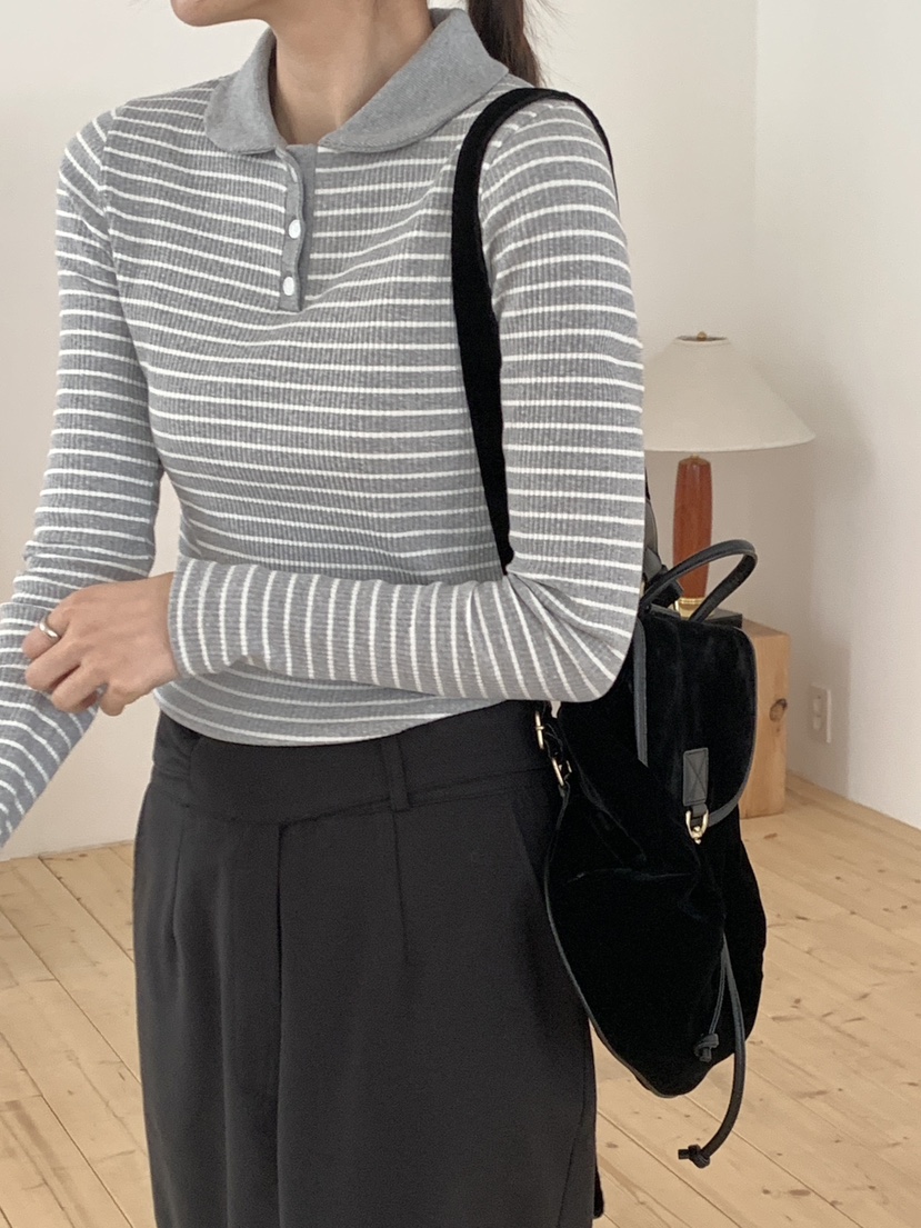 RE:OPENING韓國代購㊣女裝新款熱賣真品職業休閑推薦長袖T恤RE:OPENING長袖T恤