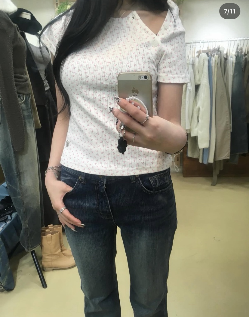 SEOLO東大門直郵㊣女士新款休閑人氣26春夏熱賣時尚T恤紐扣Seolo seoulT恤