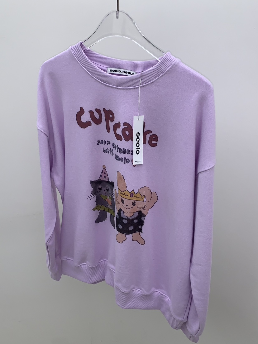 SEOLO㊣東大門代購女裝新款職業26春夏休閑人氣時尚真品衛衣Seolo seoul衛衣圖色3