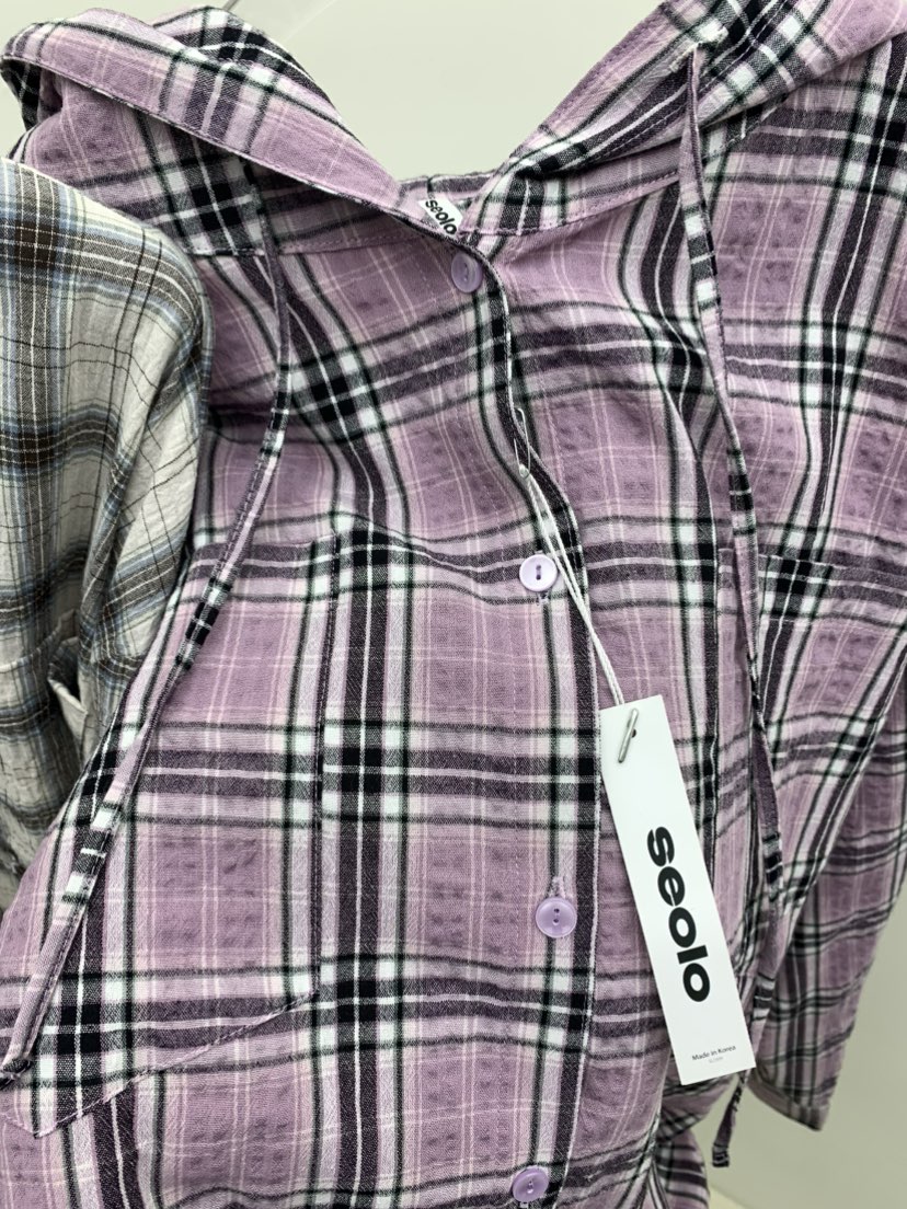 SEOLO㊣東大門實拍女士新款職業休閑人氣時尚襯衫蕾絲衫連帽衫Seolo seoul襯衫/蕾絲衫