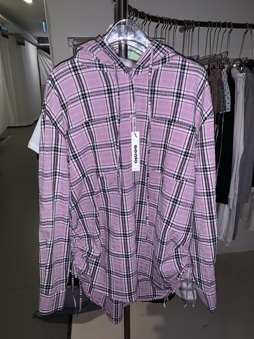 SEOLO㊣東大門實拍女士新款職業休閑人氣時尚襯衫蕾絲衫連帽衫Seolo seoul襯衫/蕾絲衫