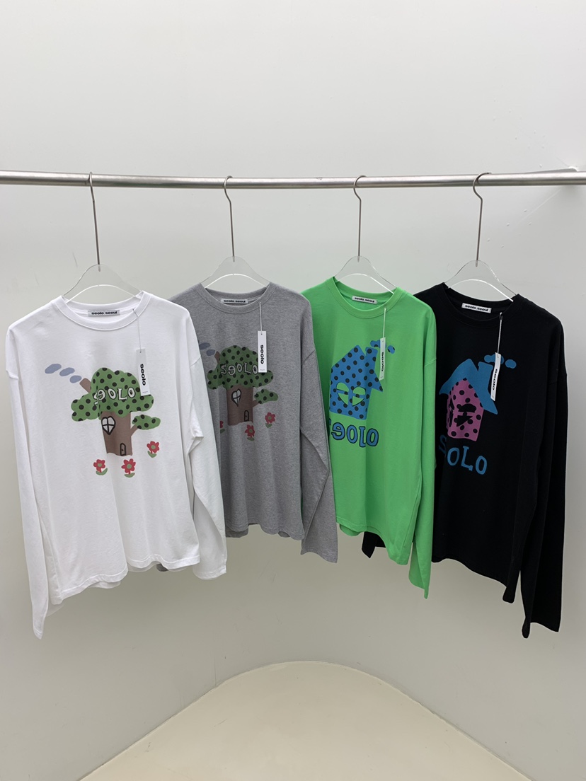 SEOLO東大門直郵㊣女士新品休閑推薦26春夏熱賣真品長袖T恤Seolo seoul長袖T恤