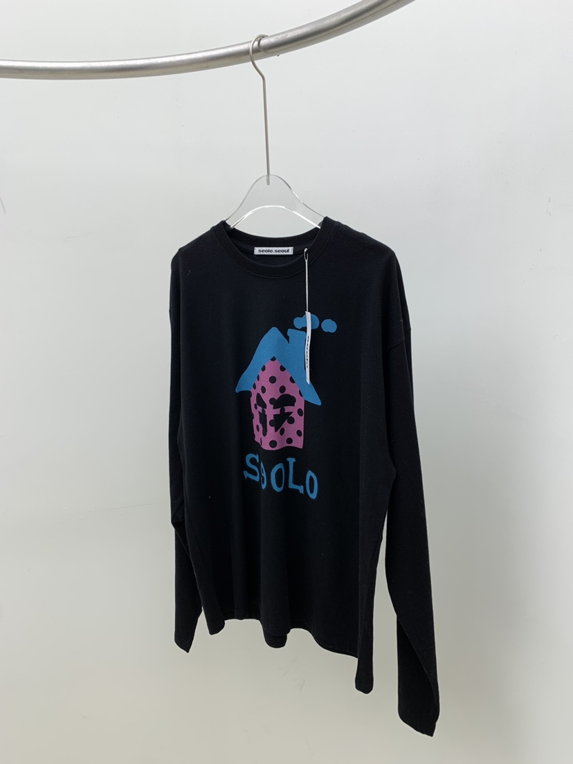 SEOLO東大門直郵㊣女士新品休閑推薦26春夏熱賣真品長袖T恤Seolo seoul長袖T恤圖色1