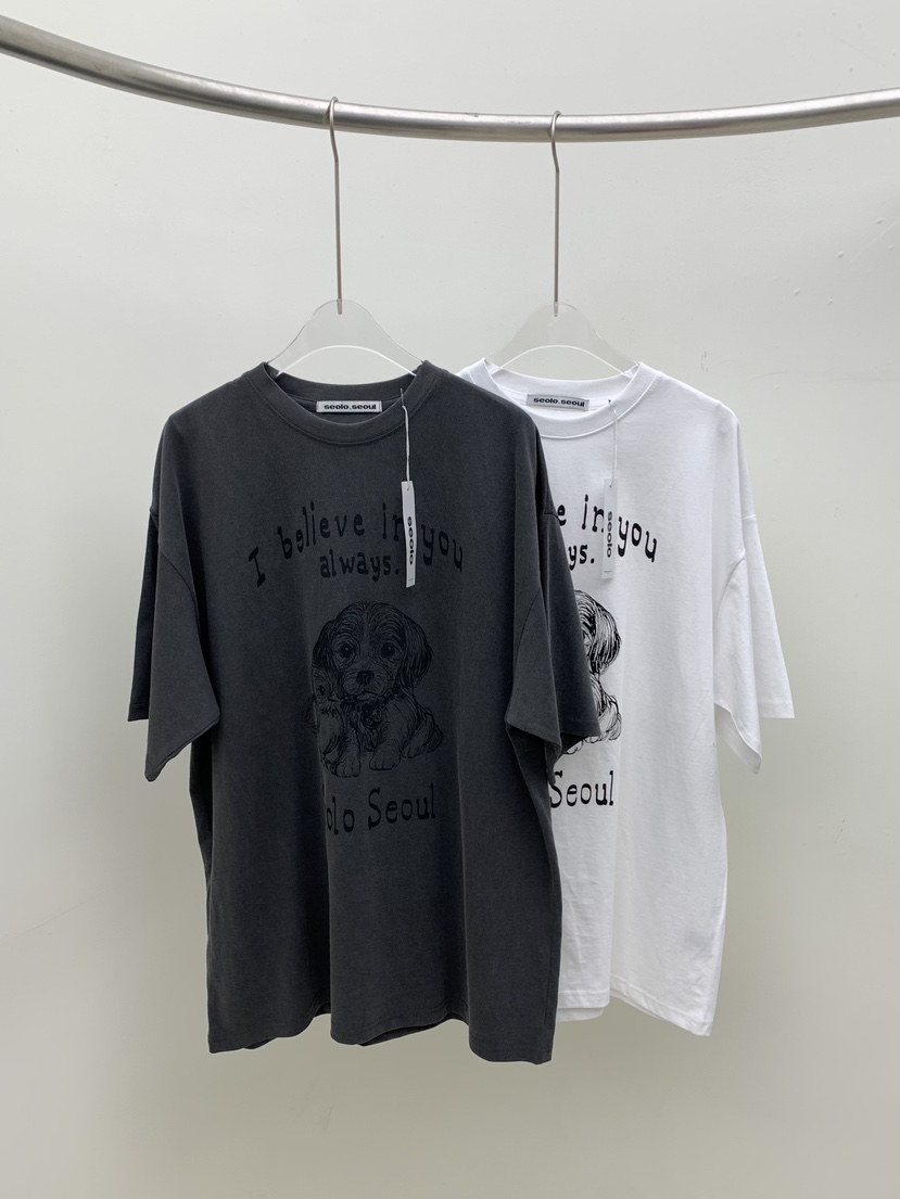 SEOLO東大門直郵㊣女裝新款26春夏真品人氣職業時尚休閑T恤Seolo seoulT恤