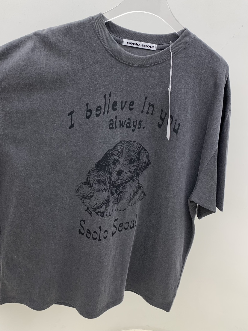 SEOLO東大門直郵㊣女裝新款26春夏真品人氣職業時尚休閑T恤Seolo seoulT恤
