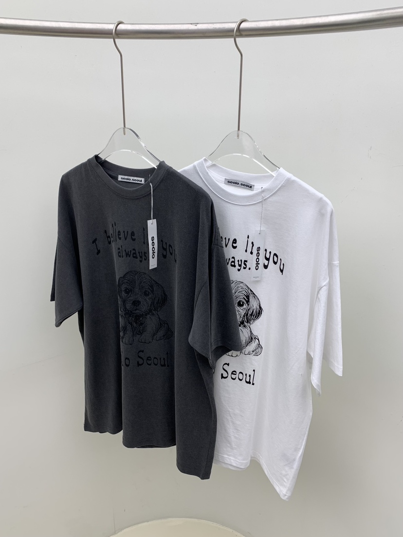 SEOLO東大門直郵㊣女裝新款26春夏真品人氣職業時尚休閑T恤Seolo seoulT恤