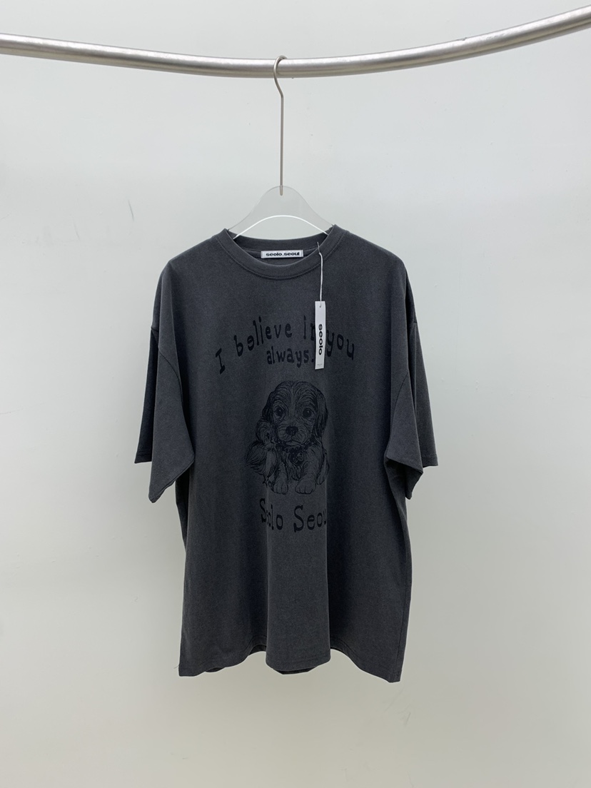 SEOLO東大門直郵㊣女裝新款26春夏真品人氣職業時尚休閑T恤Seolo seoulT恤圖色1