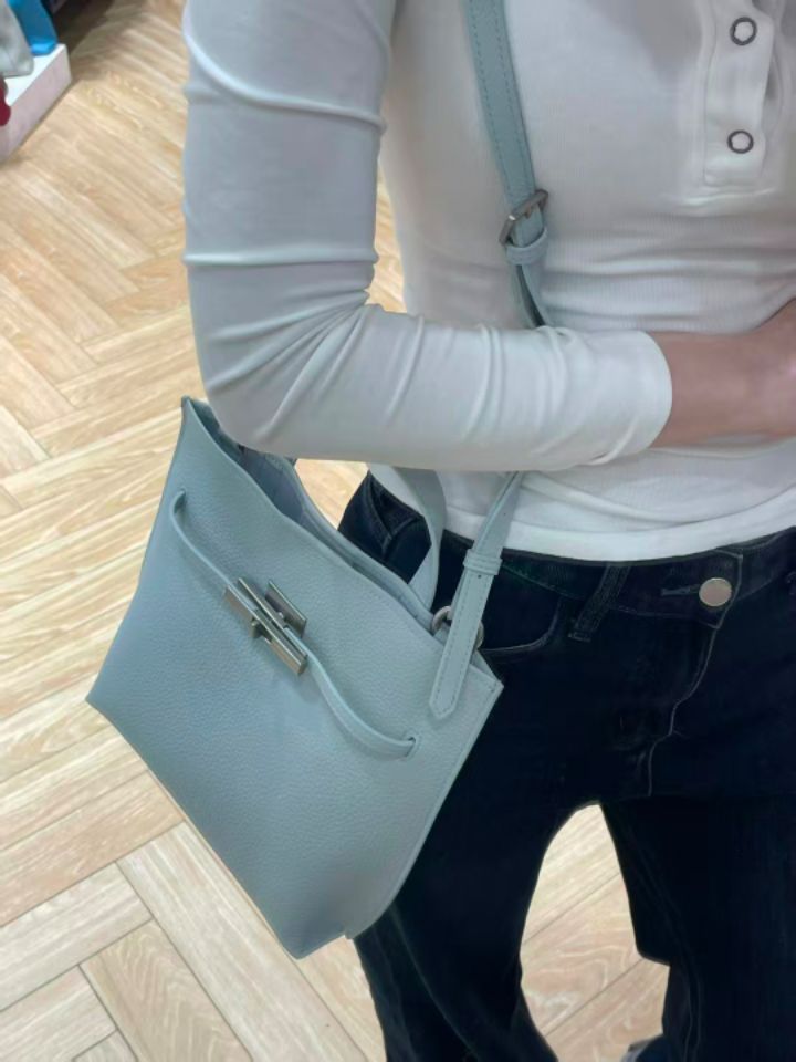 TROUVAILLE韓國代購㊣女士新款職業26春夏人氣單肩斜跨包牛皮TROUVAILLE單肩/斜跨包