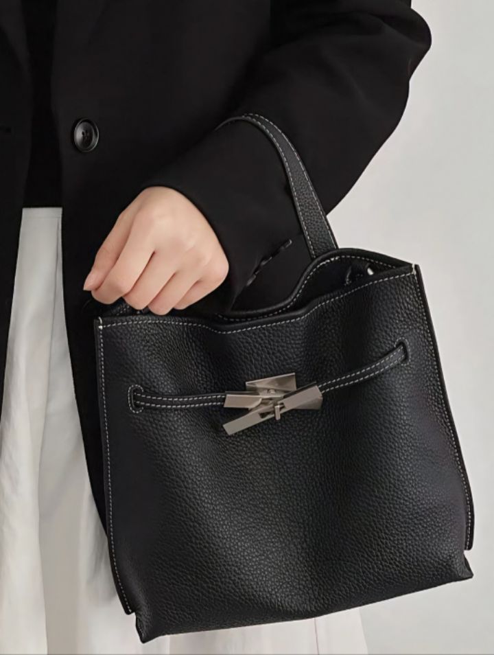 TROUVAILLE韓國代購㊣女士新款職業26春夏人氣單肩斜跨包牛皮TROUVAILLE單肩/斜跨包