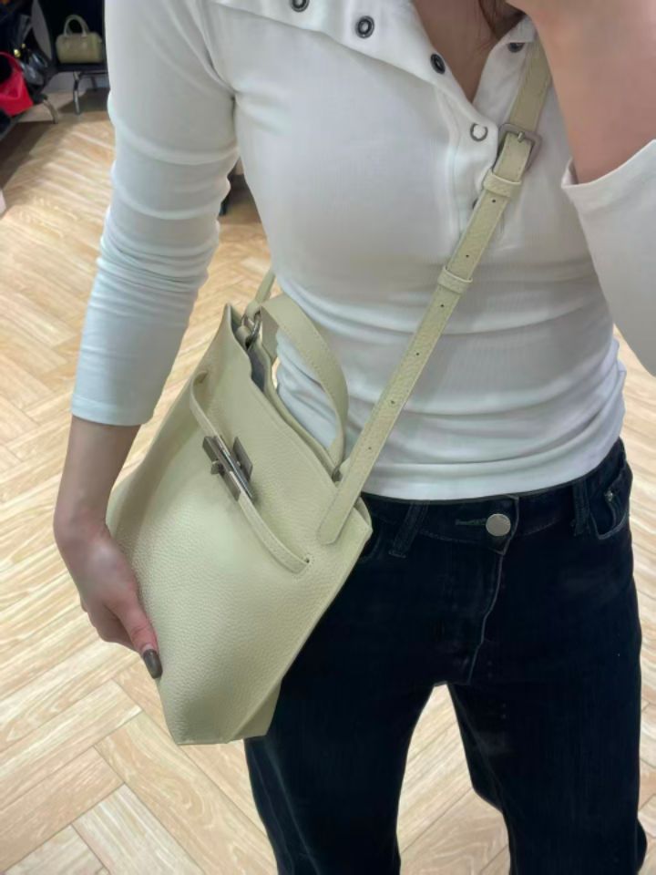 TROUVAILLE韓國代購㊣女士新款職業26春夏人氣單肩斜跨包牛皮TROUVAILLE單肩/斜跨包