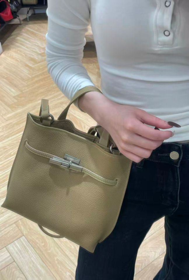 TROUVAILLE韓國代購㊣女士新款職業26春夏人氣單肩斜跨包牛皮TROUVAILLE單肩/斜跨包