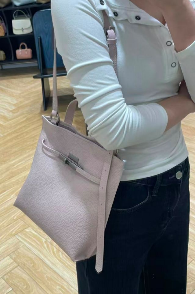 TROUVAILLE韓國代購㊣女士新款職業26春夏人氣單肩斜跨包牛皮TROUVAILLE單肩/斜跨包