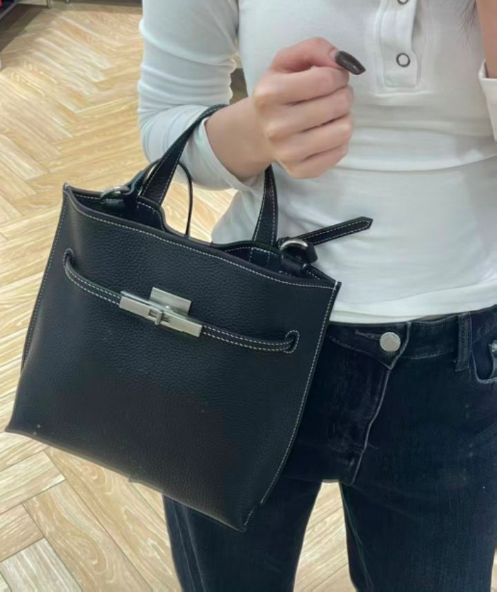 TROUVAILLE韓國代購㊣女士新款職業26春夏人氣單肩斜跨包牛皮TROUVAILLE單肩/斜跨包