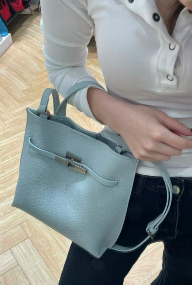 TROUVAILLE韓國代購㊣女士新款職業26春夏人氣單肩斜跨包牛皮TROUVAILLE單肩/斜跨包