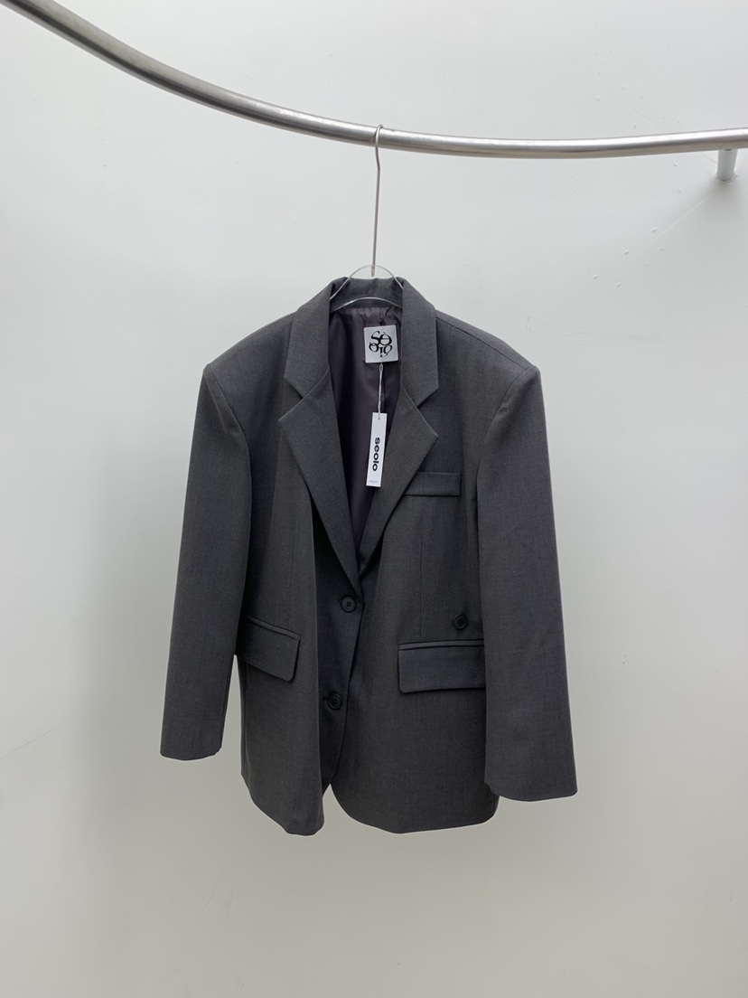 SEOLO㊣東大門實拍女裝新款職業26春夏推薦時尚休閑熱賣夾克Seolo seoul夾克圖色1