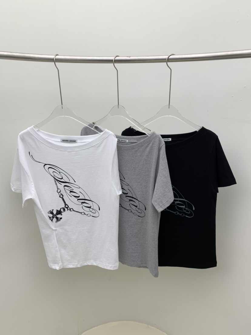 SEOLO韓國代購㊣女裝新款熱賣休閑職業推薦人氣真品時尚T恤Seolo seoulT恤