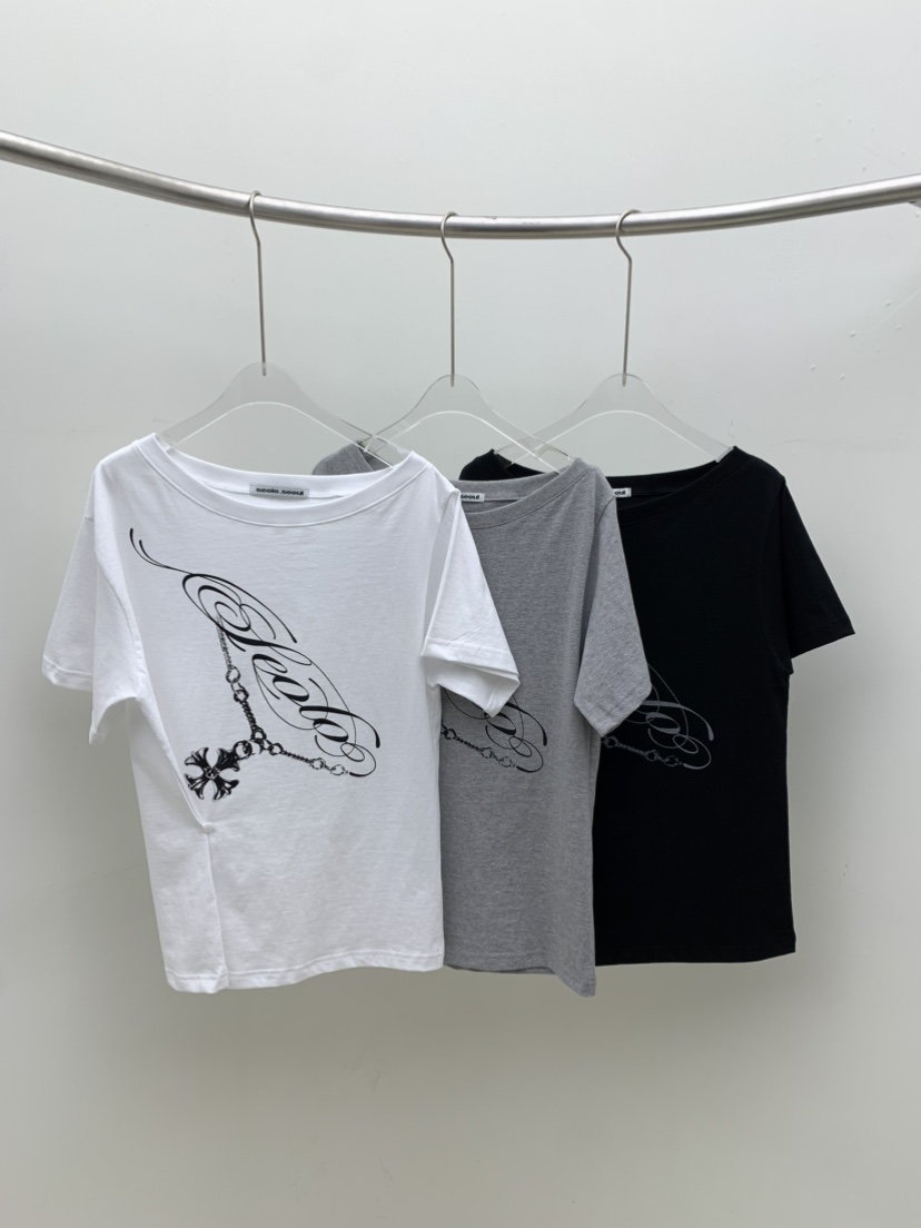 SEOLO韓國代購㊣女裝新款熱賣休閑職業推薦人氣真品時尚T恤Seolo seoulT恤