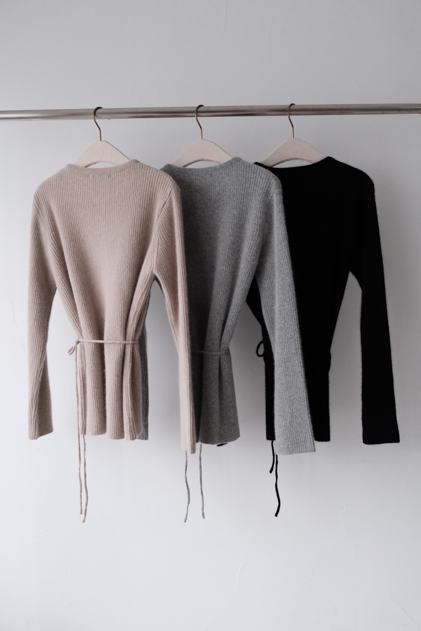 SORBET/FLAT WHITE東大門直郵㊣女裝新品人氣針織衫羊毛衫含腰繩SORBET/FLAT WHITE針織衫