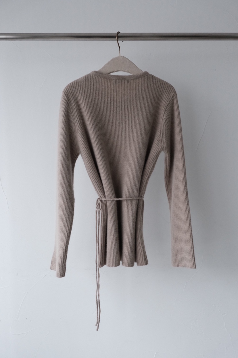 SORBET/FLAT WHITE東大門直郵㊣女裝新品人氣針織衫羊毛衫含腰繩SORBET/FLAT WHITE針織衫