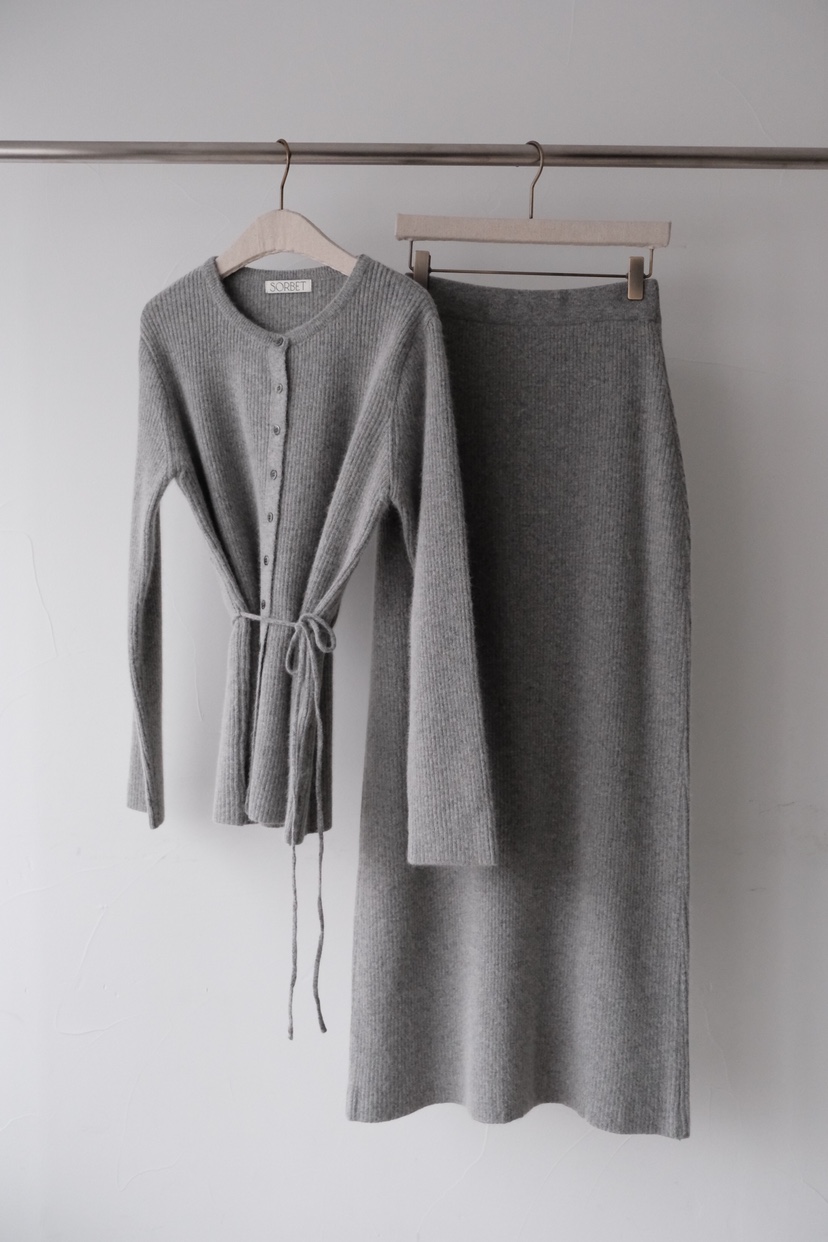 SORBET/FLAT WHITE東大門直郵㊣女裝新品人氣針織衫羊毛衫含腰繩SORBET/FLAT WHITE針織衫