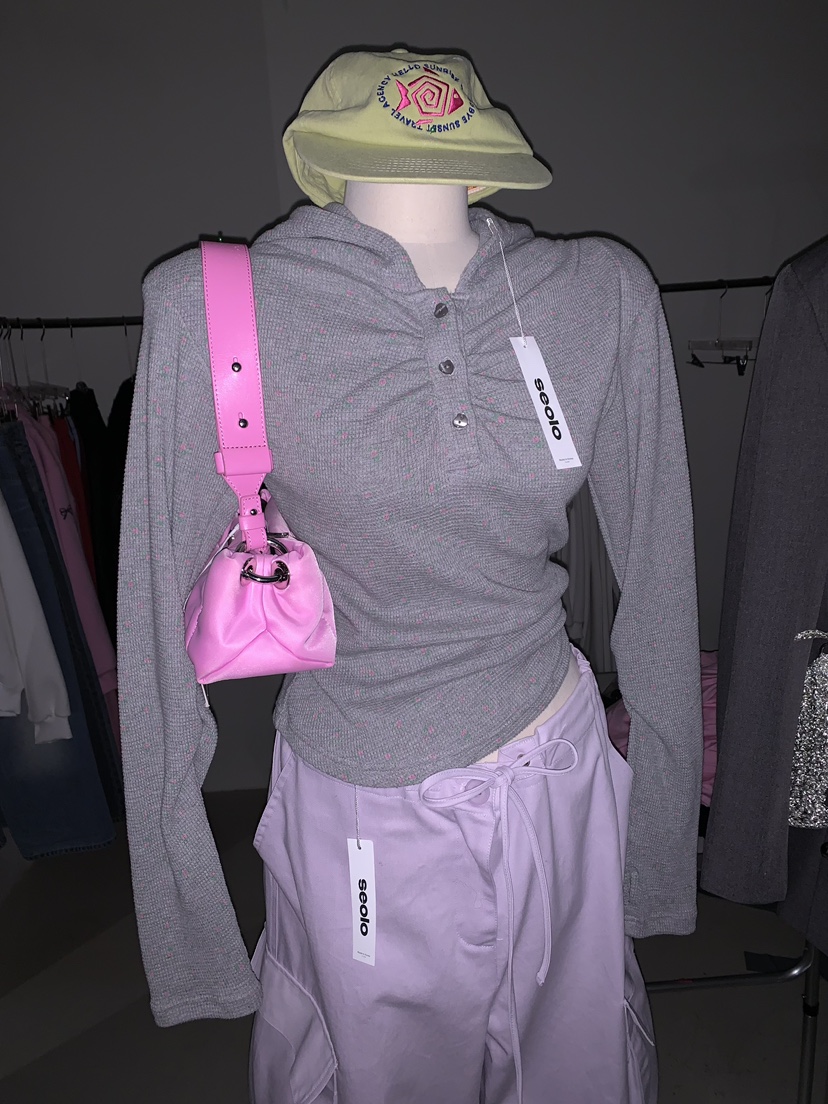 SEOLO㊣東大門代購女士新品職業人氣26春夏熱賣衛衣連帽衫花朵Seolo seoul衛衣