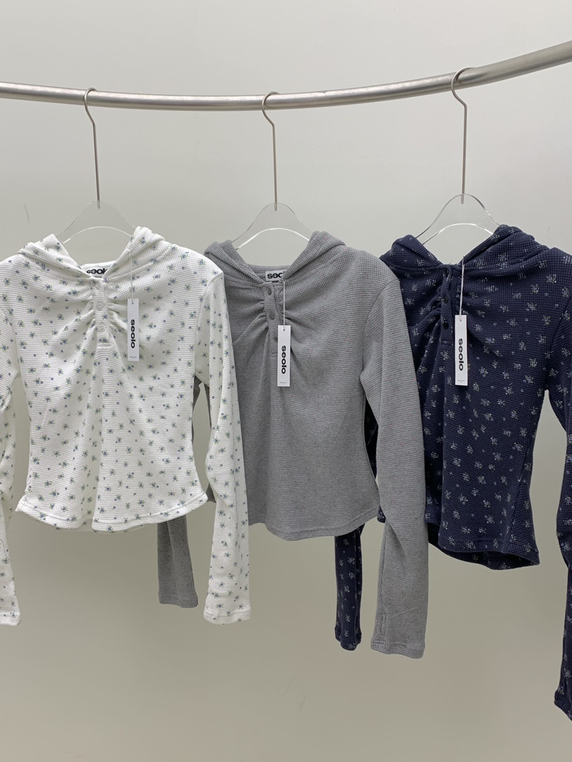 SEOLO㊣東大門代購女士新品職業人氣26春夏熱賣衛衣連帽衫花朵Seolo seoul衛衣