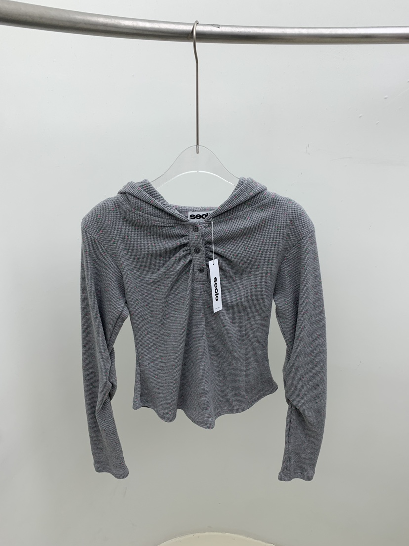 SEOLO㊣東大門代購女士新品職業人氣26春夏熱賣衛衣連帽衫花朵Seolo seoul衛衣圖色1