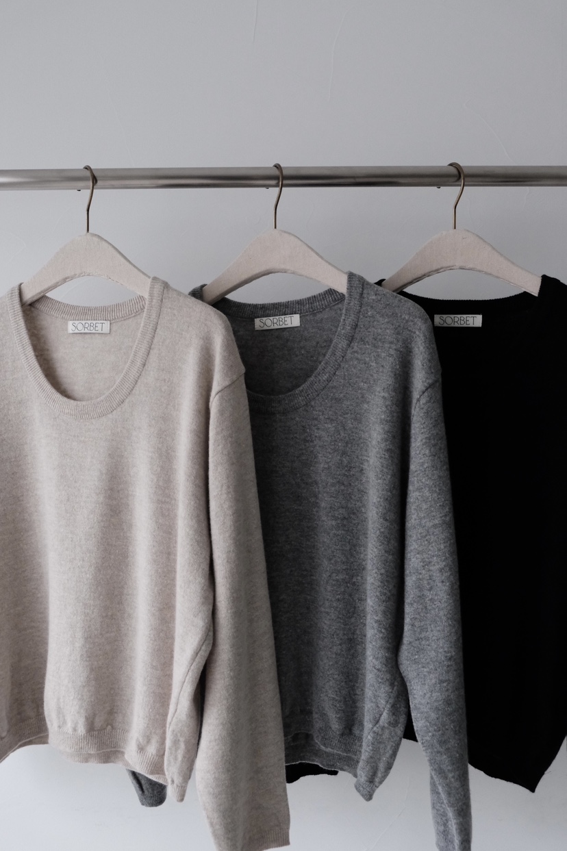 SORBET/FLAT WHITE韓國直郵㊣女士新款真品熱賣26春夏針織衫SORBET/FLAT WHITE針織衫