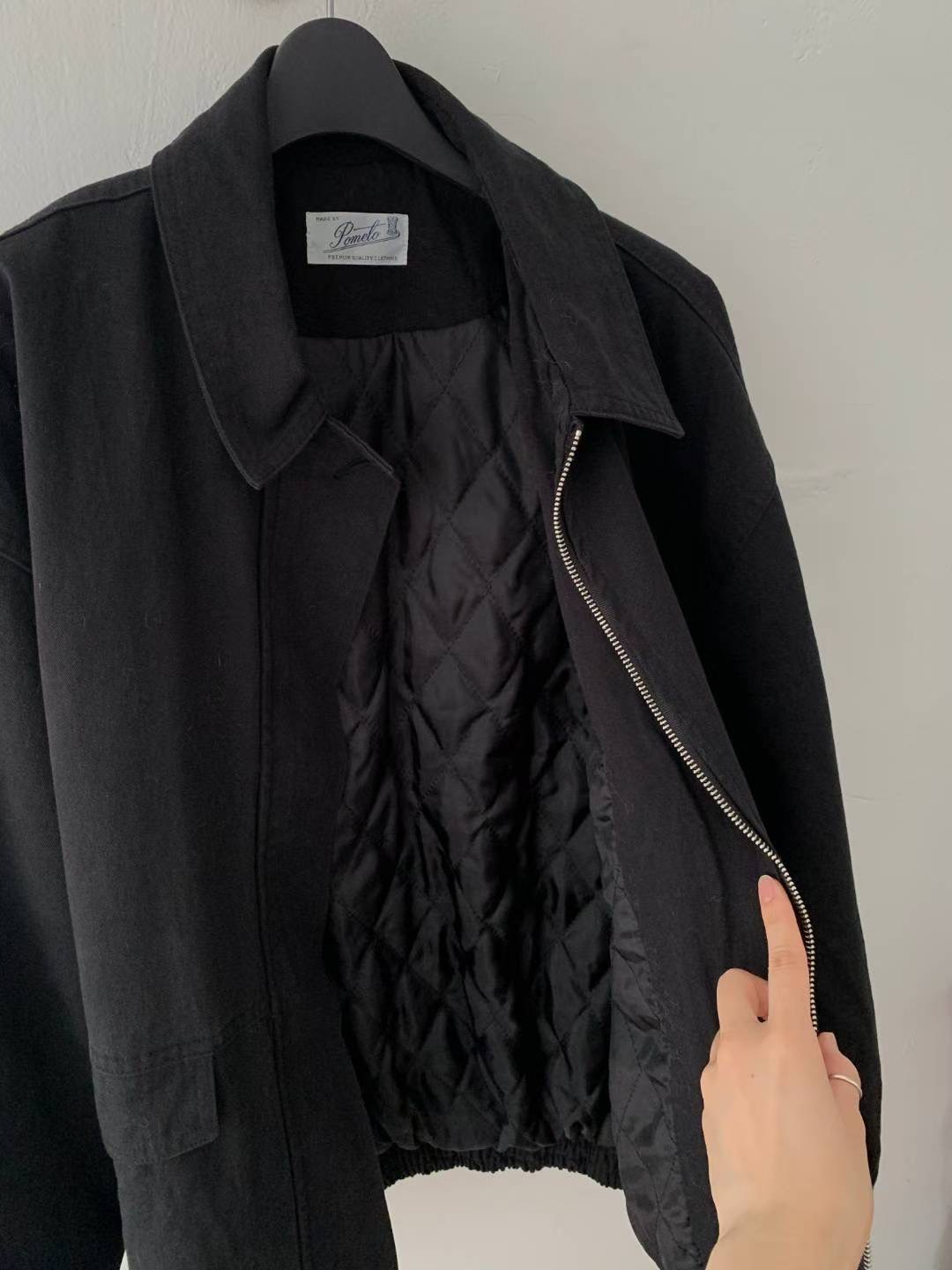 POMELO東大門直郵㊣女裝新款職業26春夏熱賣人氣真品夾克絎縫POMELO夾克圖色2