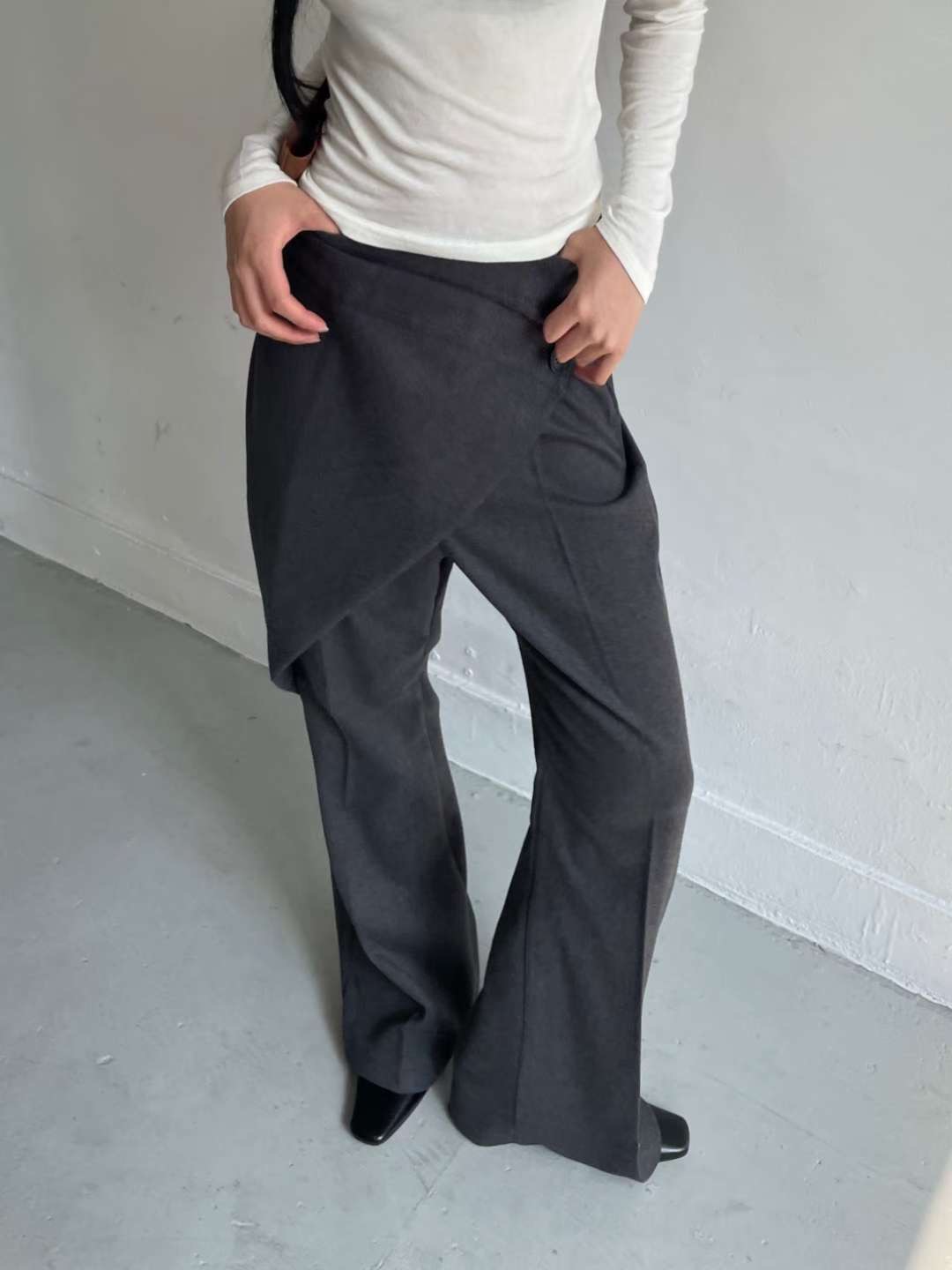 AWESOME-ot韓國直郵㊣女士新品人氣26春夏休閑熱賣職業裙褲AWESOME-ot裙褲圖色1