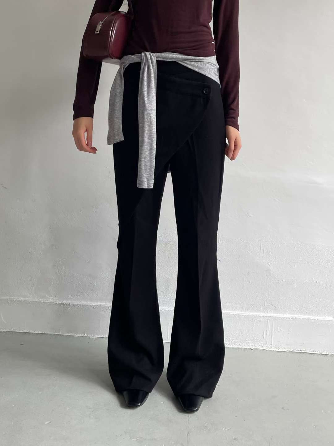 AWESOME-ot韓國直郵㊣女士新品人氣26春夏休閑熱賣職業裙褲AWESOME-ot裙褲圖色2