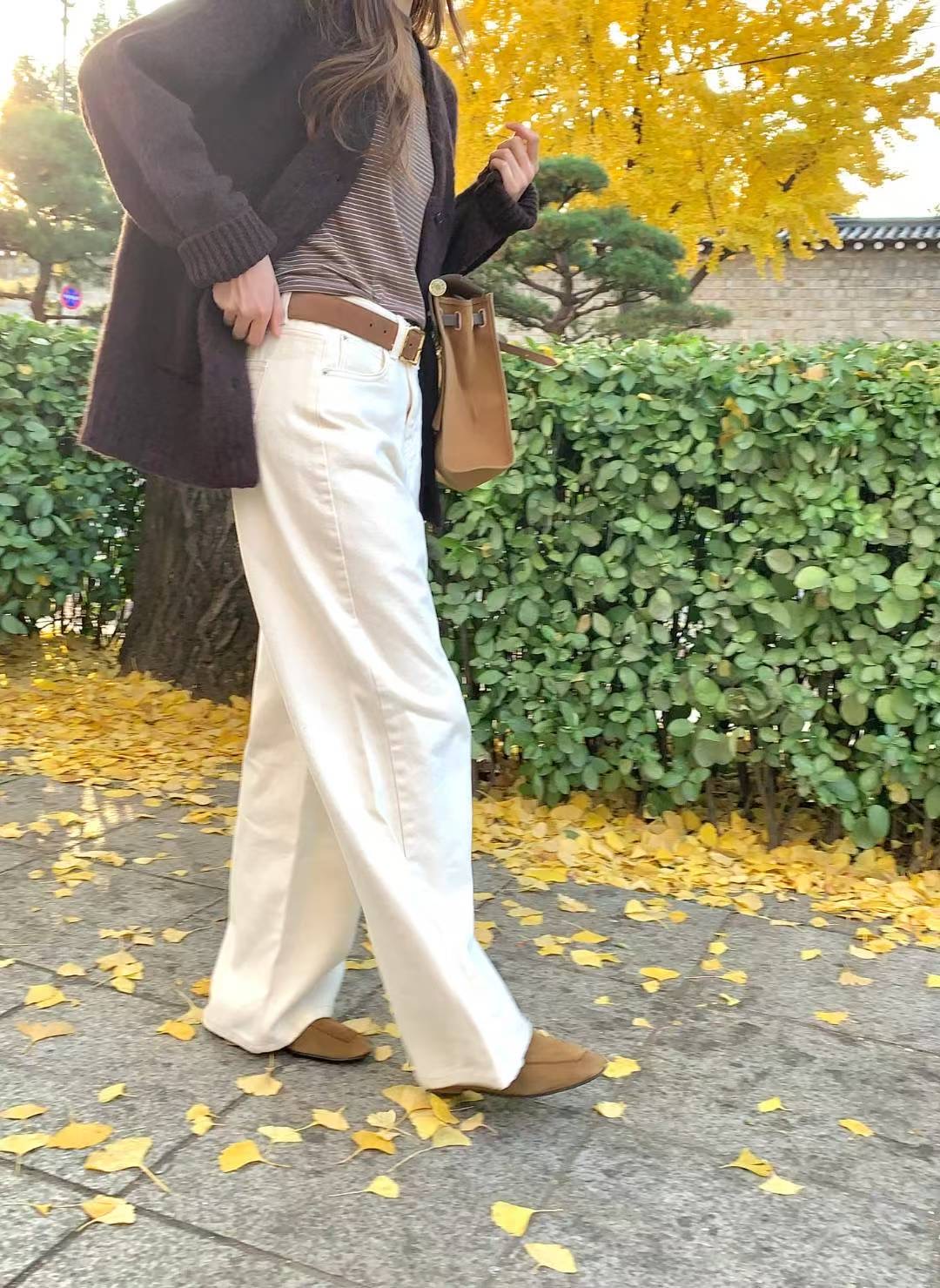 POMELO㊣東大門代購女裝新品26春夏真品時尚牛仔褲不含腰帶POMELO牛仔褲