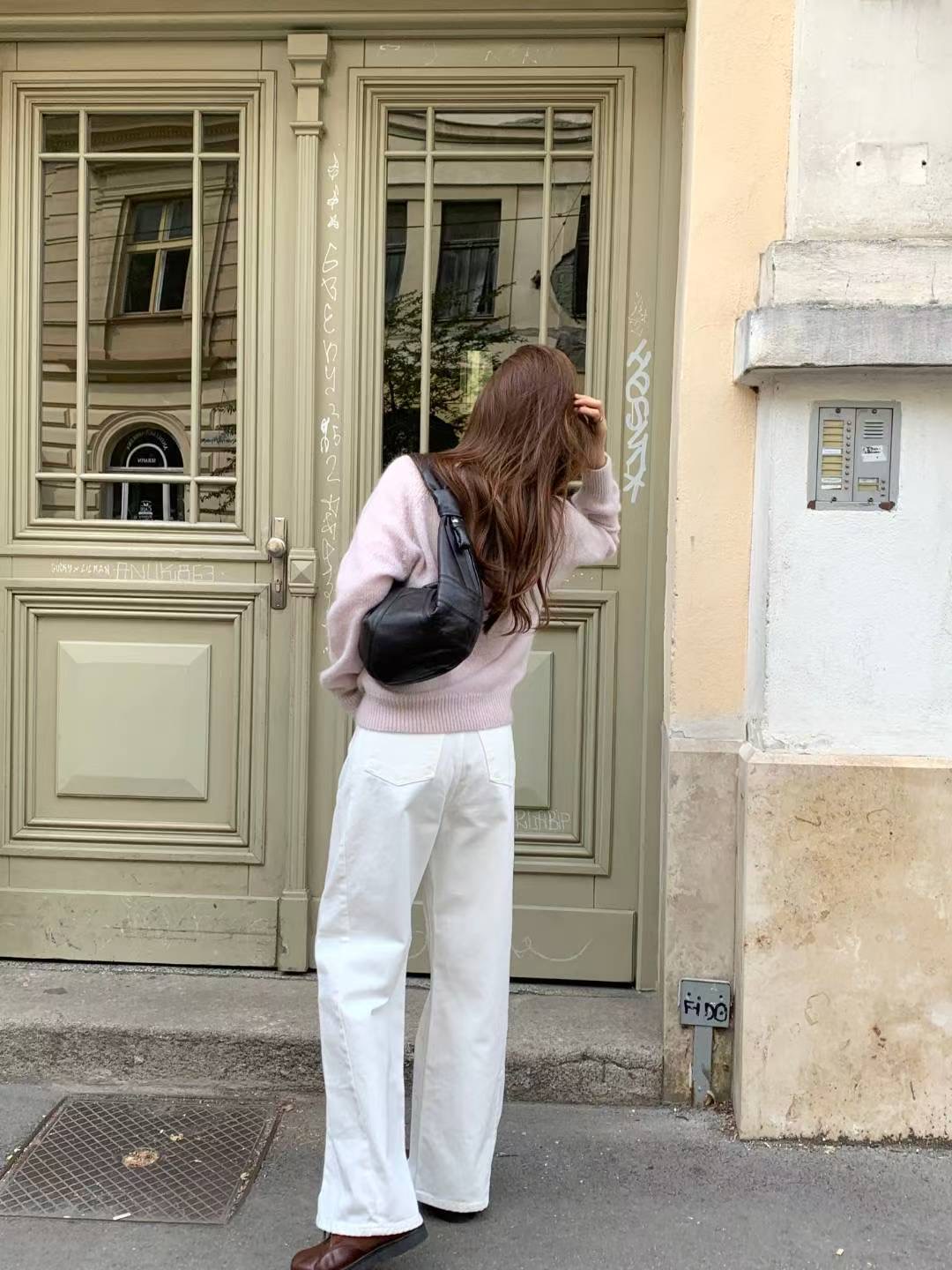 POMELO㊣東大門實拍女裝新品真品休閑職業時尚26春夏牛仔褲POMELO牛仔褲