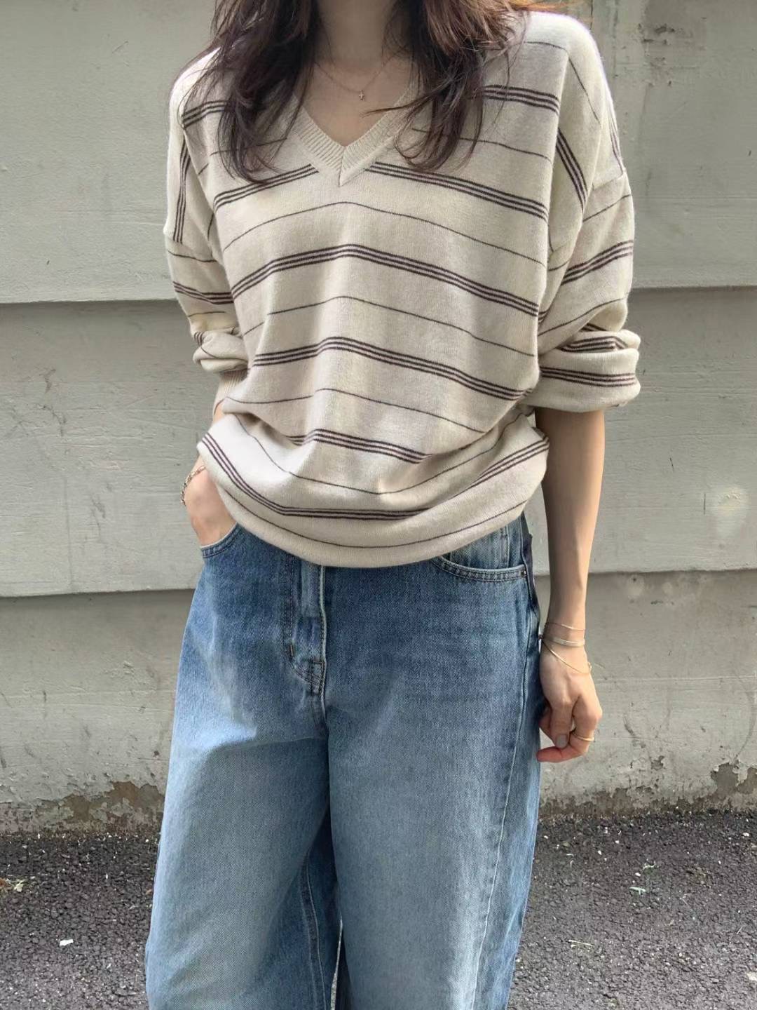 POMELO韓國直郵㊣女裝新品熱賣推薦真品休閑人氣26春夏針織衫POMELO針織衫圖色3