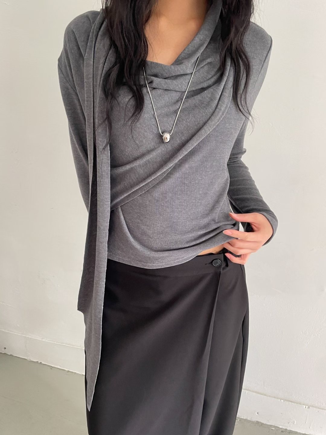 AWESOME-ot東大門直郵㊣女士新款休閑職業真品推薦長袖T恤AWESOME-ot長袖T恤